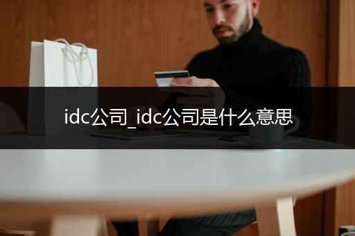 idc公司_idc公司是什么意思